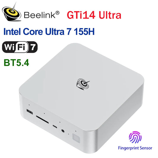Beelink GTi14 Powerful AI PC Intel Ultra7 155H Ultra9 185H GTi13 i9 13900HK 32G DDR5 1T NVME SSD Desktop Computer Mini Gaming PC
