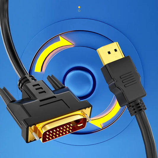 1080P HD DVI 24+1 Conversion Computer Display Video Connection Cable Laptop Projector DVI to HDMI-compatible Conversion