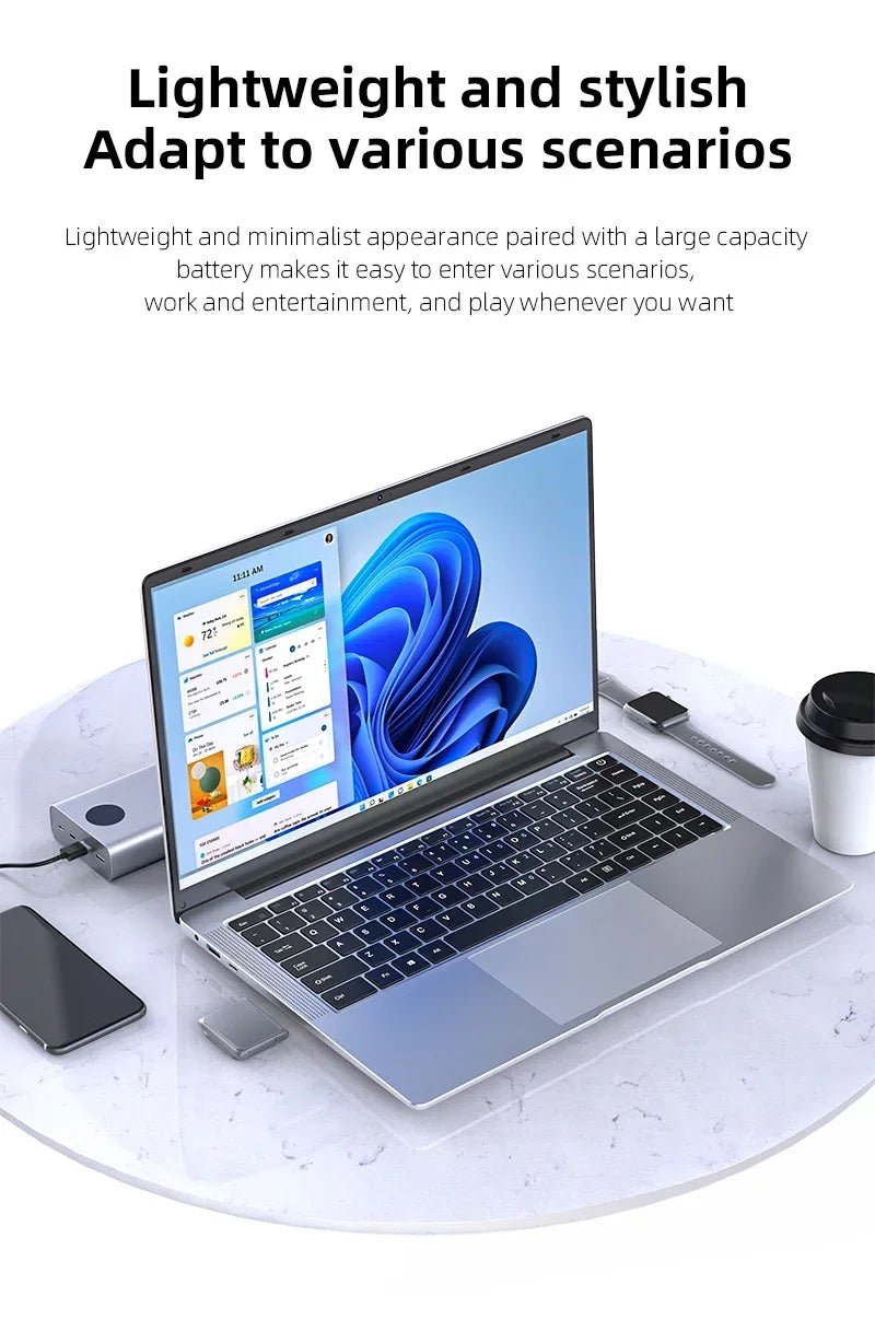 14.1 Ultra Slim Laptop: 12GB RAM, 2TB SSD, Windows11 - GadgetsPerformance